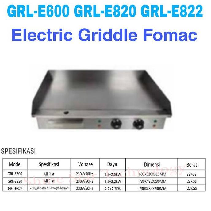 TERMURAH - Electric Griddle Fomac GRL-E600 GRL-E820 GRL-E822