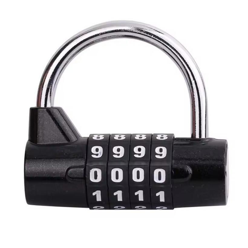 Padlock Gembok Angka 4 Digit Pagar Pintu Motor Multifungsi Gembok Kombinasi - Padlock Kunci Gembok N