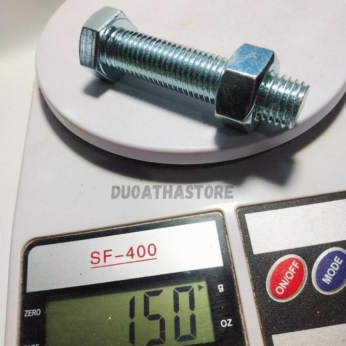 M16 X 70 BAUT MUR PUTIH M16x70 BMP M16 x 70mm HEX GALVANIS