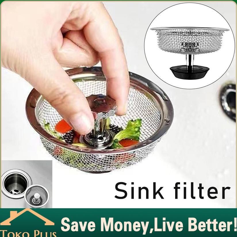 Saringan Afur Bak Cuci Piring Wastafel Stainless Steel / Filter Penyaring Saluran Air Bahan Stainles