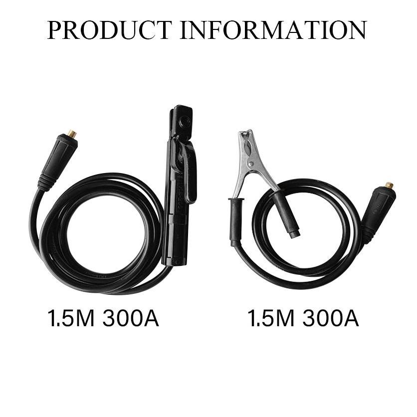 Paket Set Tang Las + Tang Masa + Kabel 1.5 Meter Stang Las Listrik 300A Tang Las dan Tang Masa / Inv