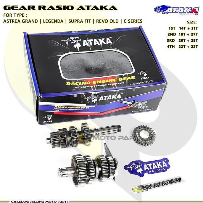 ATAKA Rasio Racing honda astrea grand legenda supra fit revo old EX5 gigi rasio gear ratio full set 
