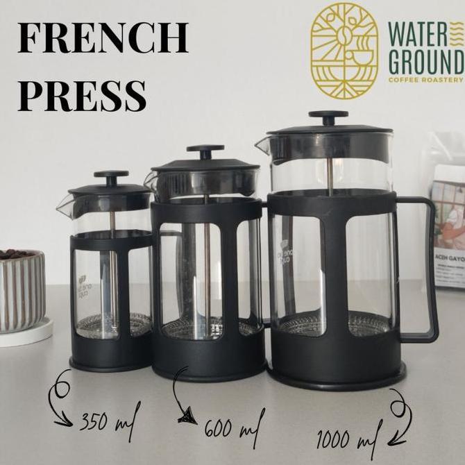 French Press 350ml Coffee Plunger Kapal Api Alat Kopi Seduh Manual