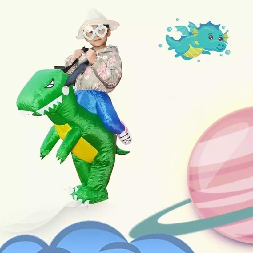Kostum DINO Dinosaurus Anak Dewasa Kostum Dino Pesta Unik Cosplay Ultah Lucu Badut Angin Inflatable