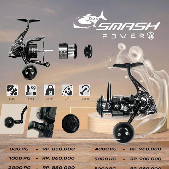 Reel G TECH Smash Power 3000PG , 4000PG , 5000PG , 5000HG