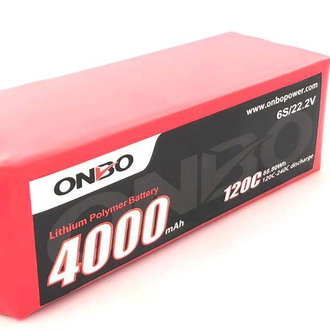 LIPO 6S 22.2V 4000MAH 120-240C ONBO POWER- POWERBANK, CONTROL, REMOTE, TOY BATERAI