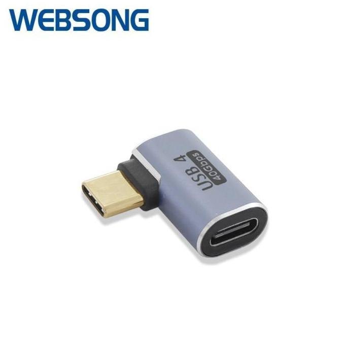 WEBSONG CONNECTOR TYPE-C MALE TO TYPE-C F L