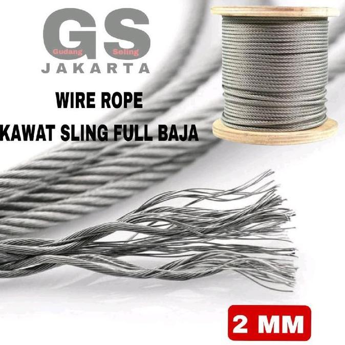 sling baja 2mm / seling baja 2mm / kawat baja 2mm / Full baja 7x7