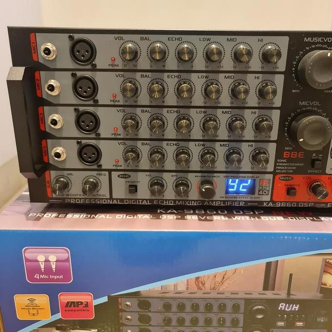 Warkah_Bpd - Power Amplifier Megavox Ka-9950 Dsp Usb Sd Plus Prosesor