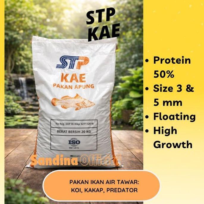 STP KAE 20 KG PAKAN PELET IKAN KOI KAKAP AIR TAWAR HIAS KARI HAKU