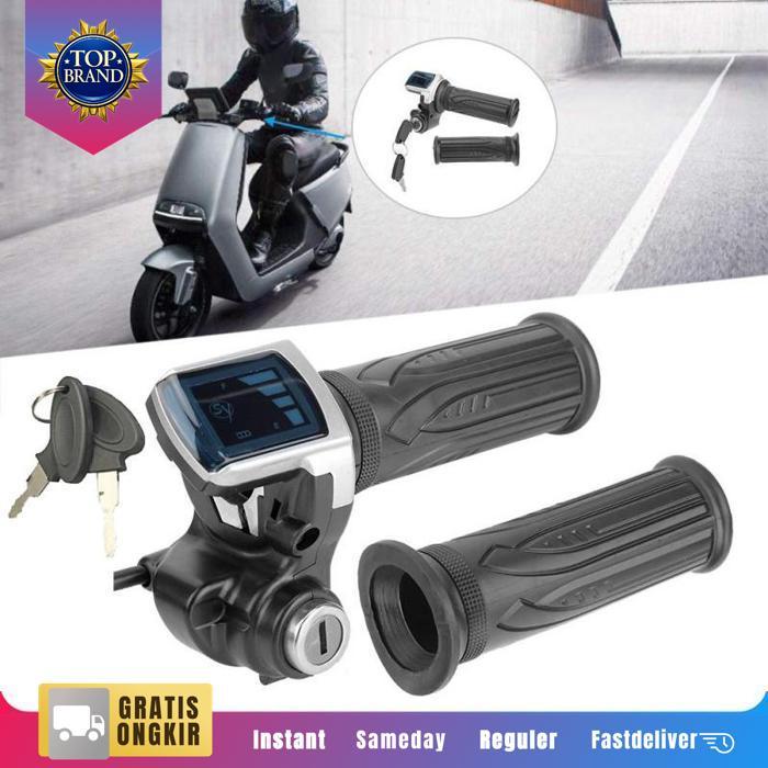 Handle Gas Sepeda Listrik 24/36/48V Kabel Gas Scooter Listrik Sepeda Listrik Skuter Elektrik Part