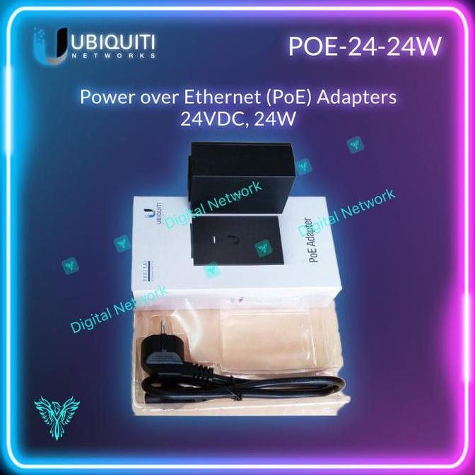 UBNT ADAPTOR POE 24V 1A POE-24-24W UBIQUITI adaptor poe 24v 1a UBNT