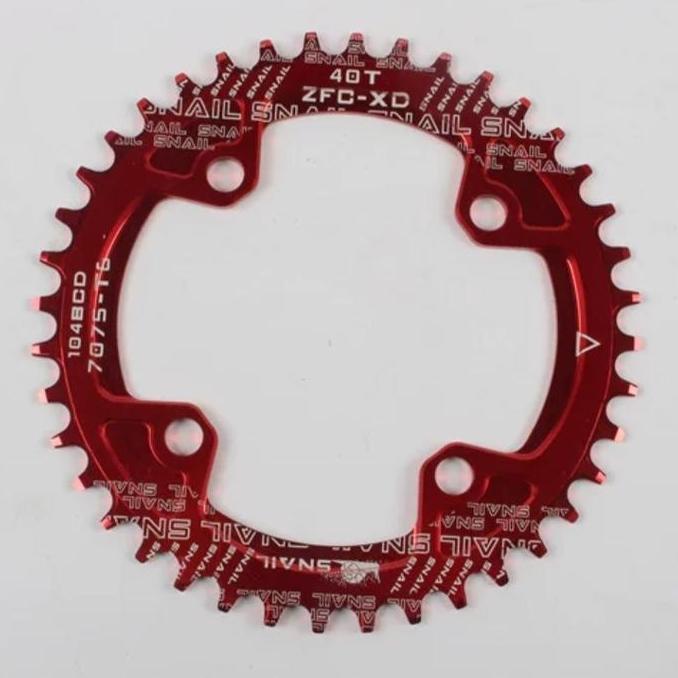 Promo Snail Chainring 40T Bcd 104Mm Narrow Wide Chain Ring 40T Crank Sepeda Mtb Bmx Cod
