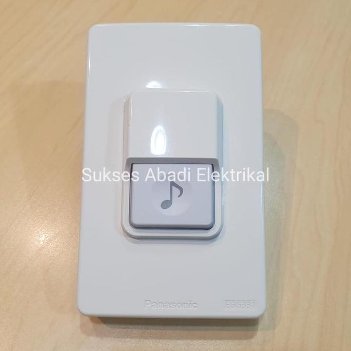 SAKELAR TOMBOL BELL BEL LISTRIK RUMAH OUTDOOR WEATHERPROOF PANASONIC