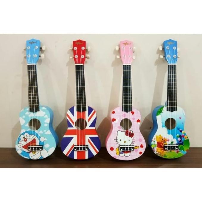 GITAR UKULELE MOTIF ANAK / GITAR AKUSTIK ANAK
