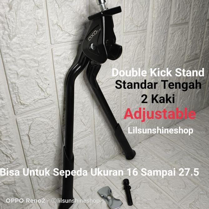 Promo Jagang Standar Tengah Dekat Bb Frame Oxo Alloy Adjustable Bike Stand Kaki 2 Untuk Sepeda Lipat