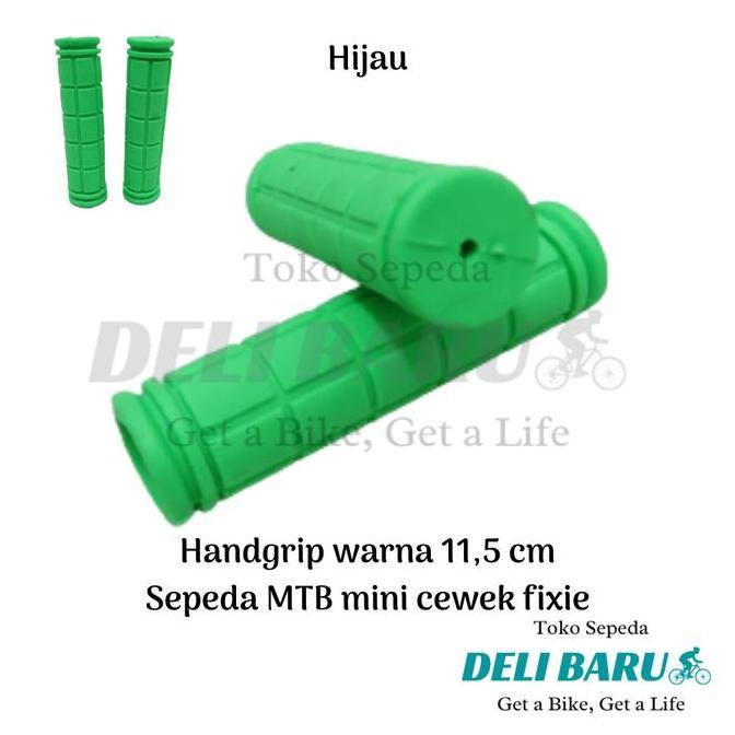 Promo Delibaru Handgrip Panjang 11,5 Cm Hamfat Warna Pink Ungu Grip Sepeda Mini Perempuan Cod