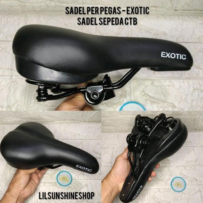 Sadel Pir Pegas EXOTIC G315 Saddle Jok Pakai Per Untuk Sepeda MTB Federal CTB CityBike Seli Lipat Fo