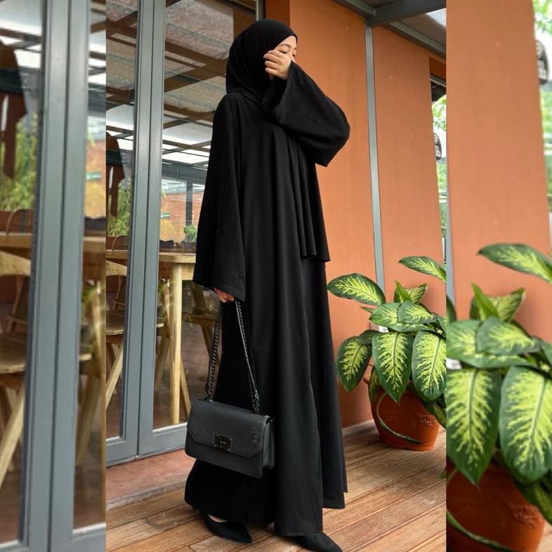 HOT Griya Musafa | Fatima Abaya Jetblack