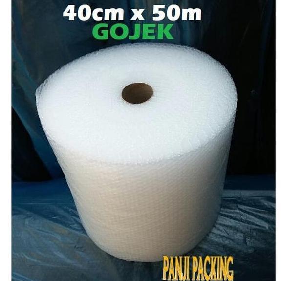 Newbitc- Langsungbungkus- Bubble Wrap Bening 40Cm X 50M Plastik Buble Rp Roll Bandung Gojek