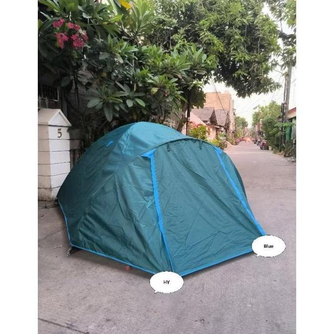 EXTLYPO Tenda Camping HY BC 4 Double Layer Frame Fiber Kapasitas 4 - 5 Orang Outdoor