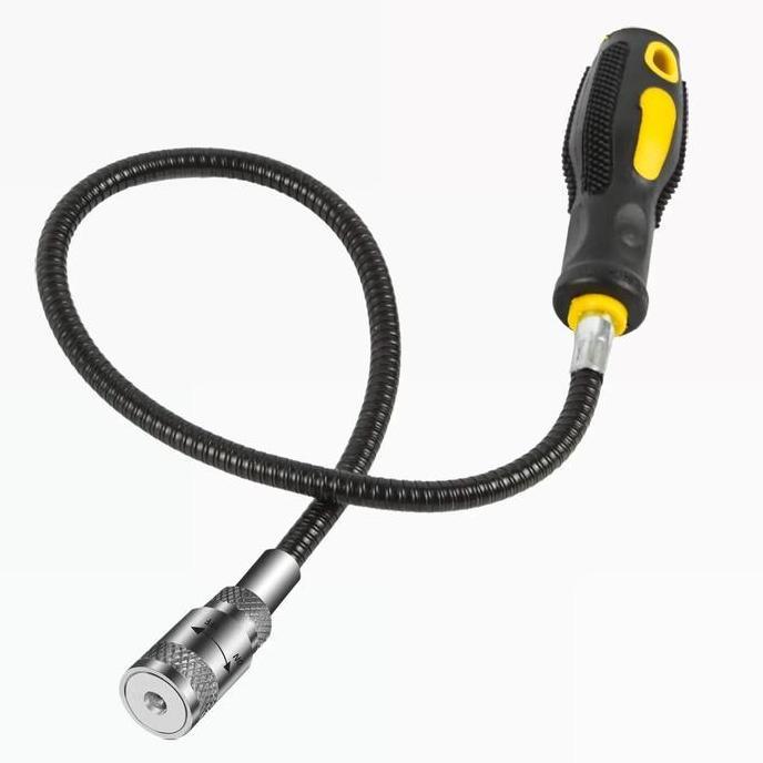AQZEVUN Obeng Magnet Fleksibel dengan Lampu LED - ObengMagnetLED-6658