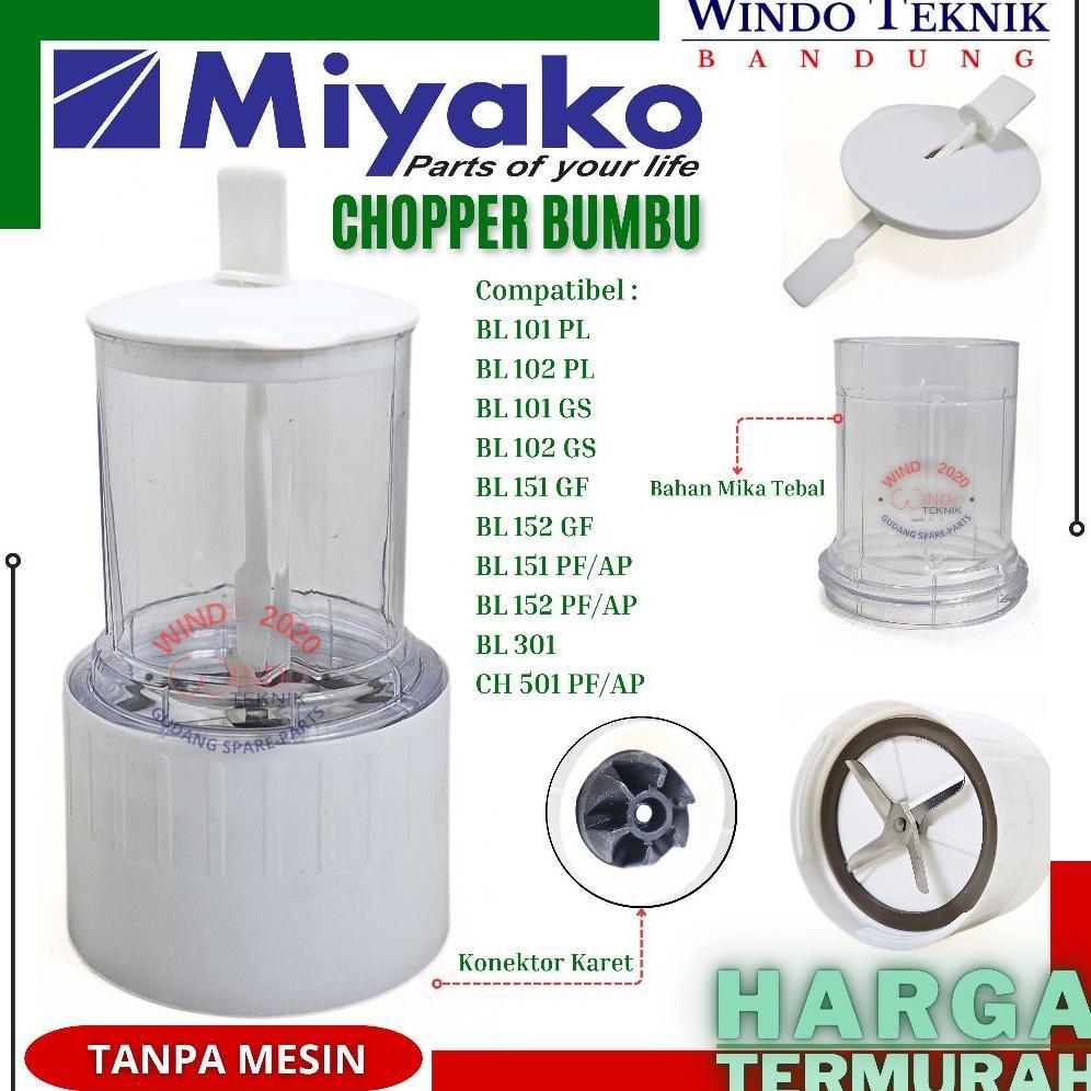 TERMURAH CHOPER BUMBU MIYAKO SET | WEAT MILL BLENDER CHOPPER BUMBU BASAH DAN KERING NASIONAL / NATIO