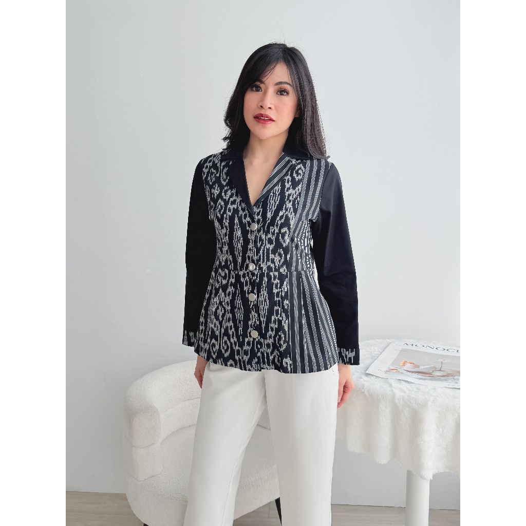 Blazer Tenun Lurik – Skylinef - Alexa Blazer