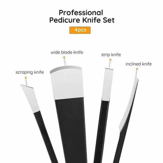 Alat manicure pedicure kuku dewasa set kit gunting kuku tools set Nail pisau kikir tajam warna hitam