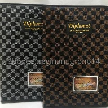 Dokumen Keeper F4 Diplomat Resleting / Map Ijasah / Map Kertas / Document Organizer