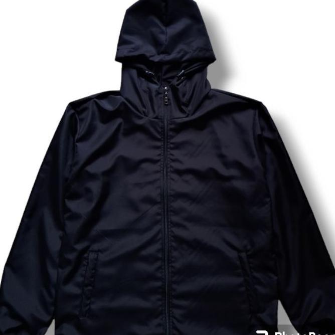 [Bestseller]Jaket Running Polos Unisex Casualoutfit/Jaket Parasut Polos Jumbo Pria Wanita Bisa Cod/J