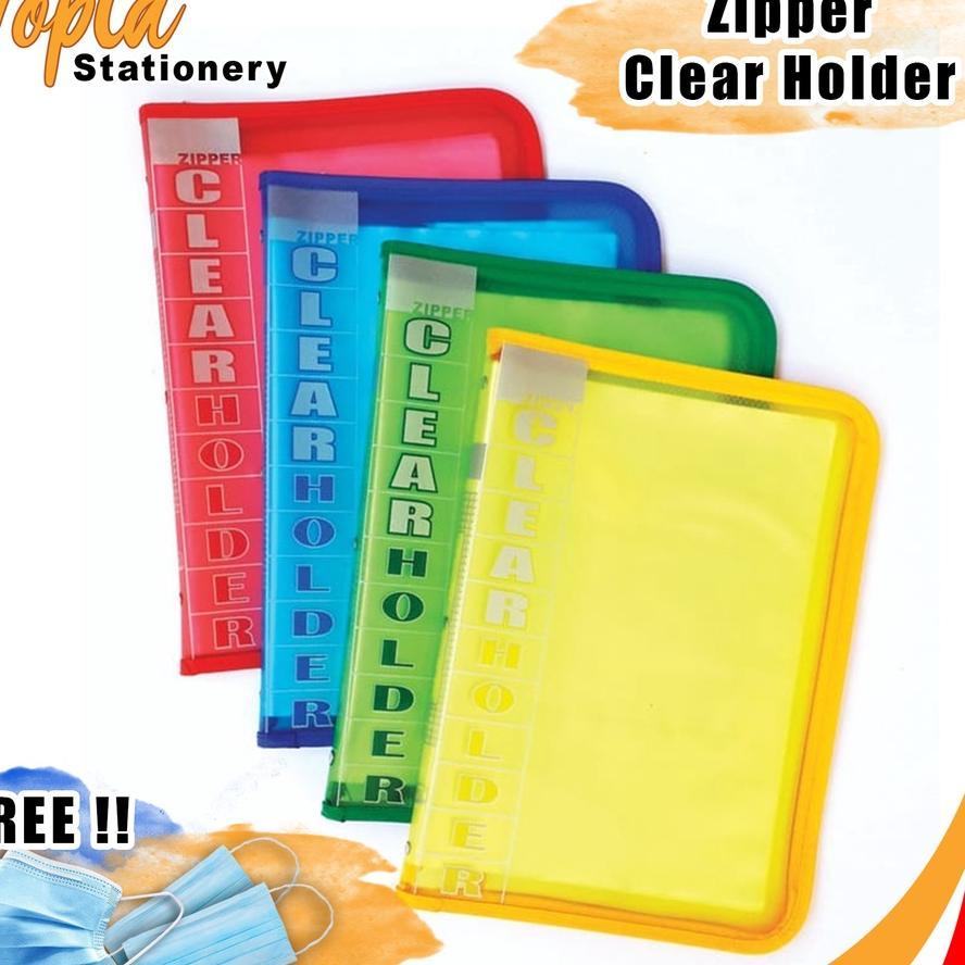 Clear Holder Folio Resleting Isi 40 Lembar Dokumen Keeper Map File Map Dokumen Plastik File Folder W