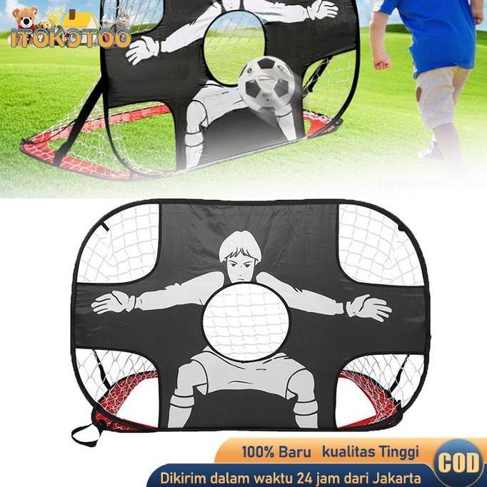 AQZEVUN Gawang Sepak Bola Portable Gawang Bola Mini Anak Indoor & Outdoor