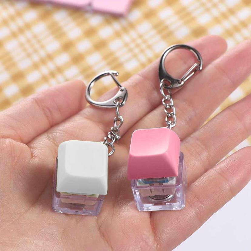 Gantungan Kunci Keychain Fidget LED RGB Fidget Toy ASMR Mechanical Keyboard Switch Tester Keycap Kre