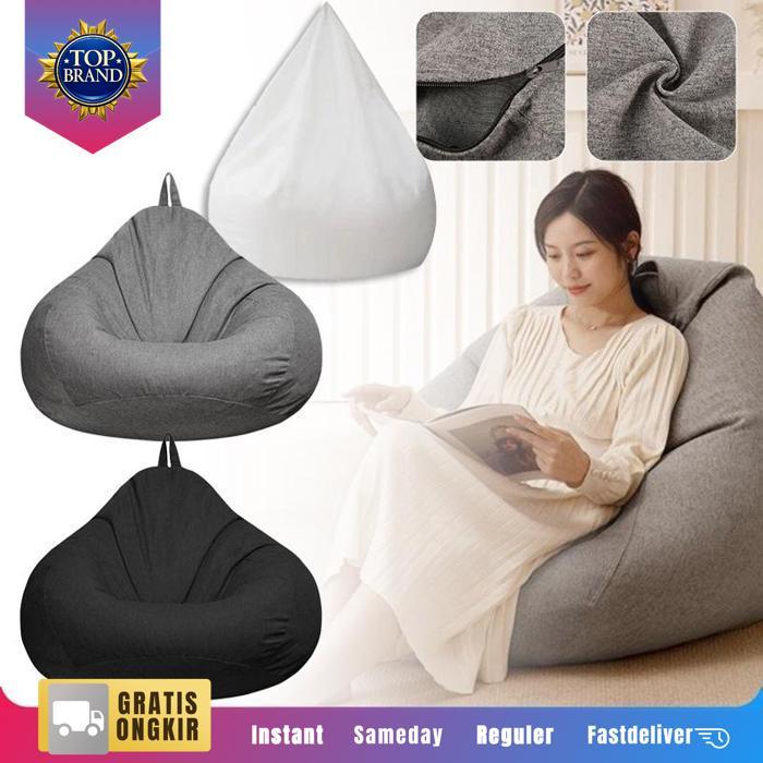 Cover Sofa Bean Bag 100X120cm Sarung Bean Bag Bean Bag Cover Only Beanbag Cover Bag Jumbo Beanbag
