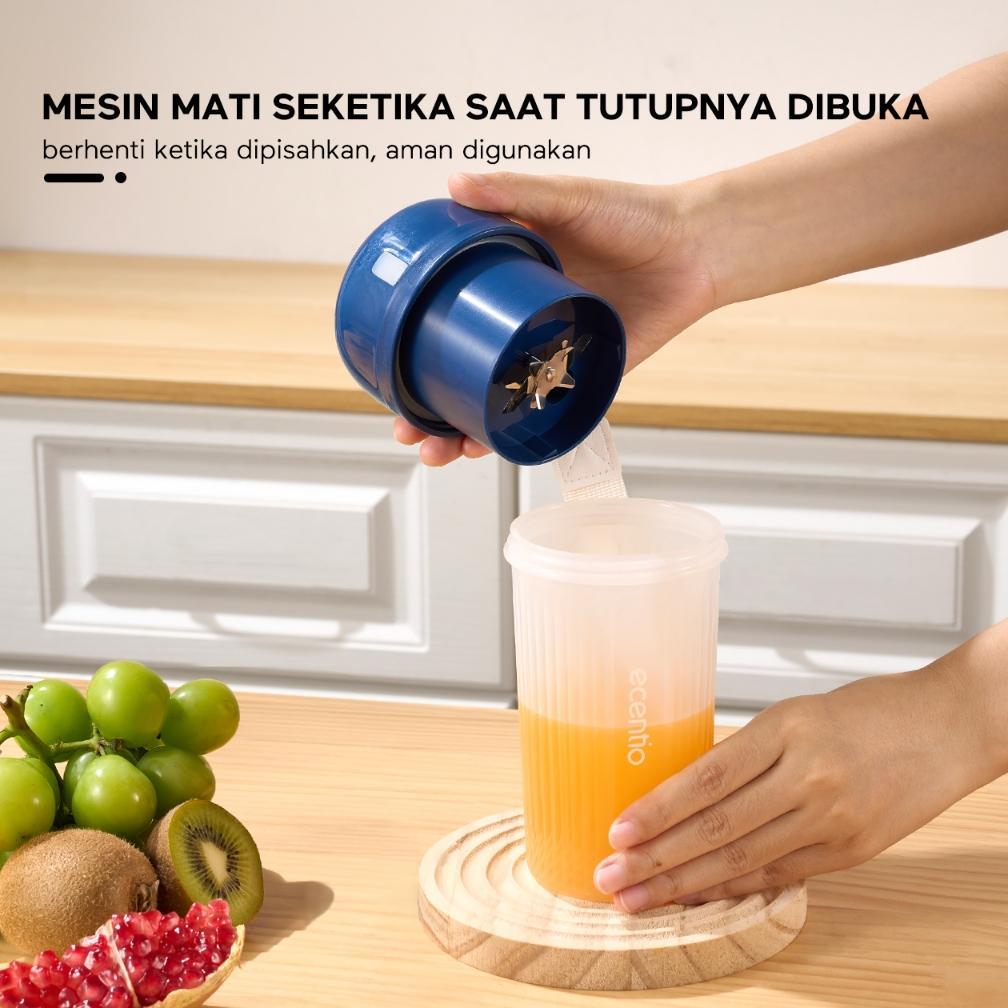 TERBARU ecentio blender mini 12 mata pisau blender murah bagus kaca juicer gelas Chopper kecil bumbu