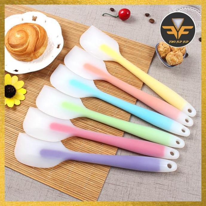 EXTLYPO Spatula / Sodet Teflon Medium Solet Silicone Tahan Panas - 28 CM - Food Grade Silikon Kitche