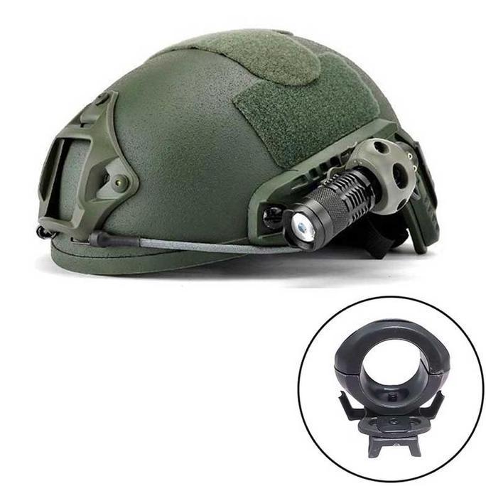 LIJITOH Senter Helm Balistik Holder  Senter Helm Safety Outdoor
