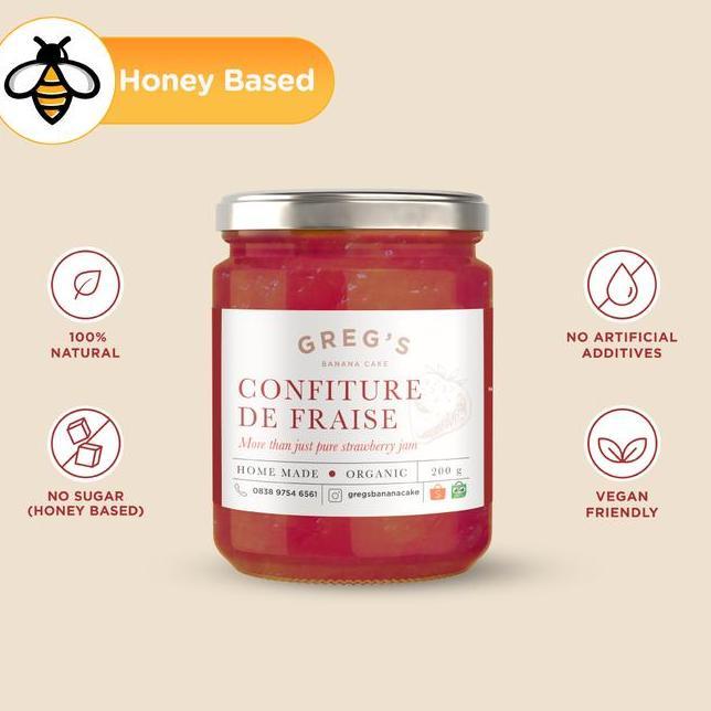 Strawberry Jam Sugar Free Selai Stroberi Gluten Free