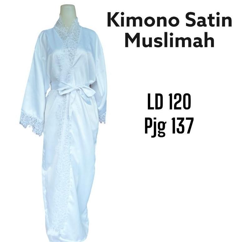 Kimono Satin Baju Tidur Panjang Premium Best Seller