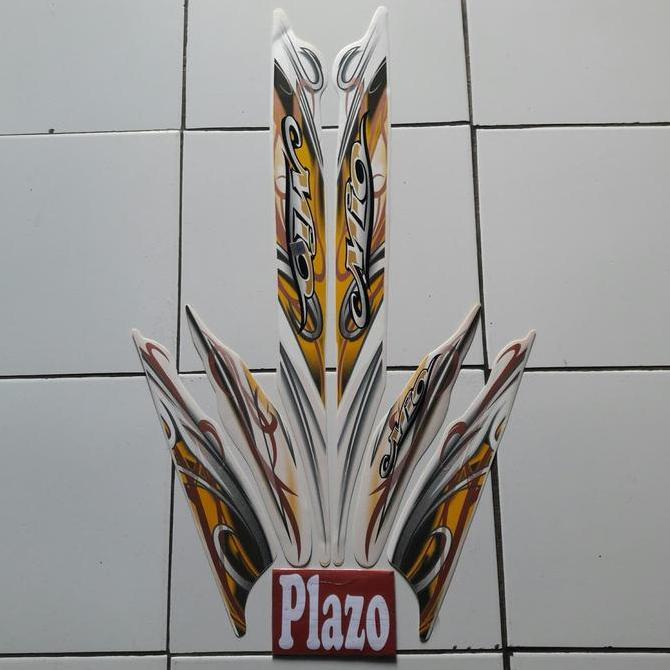 Striping Motor Body Mio Sporty 2010 Putih