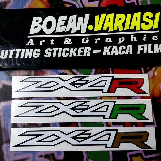 Cutting sticker kawasaki ninja ZX4R LOGO ZX4R TULISAN ZX4R