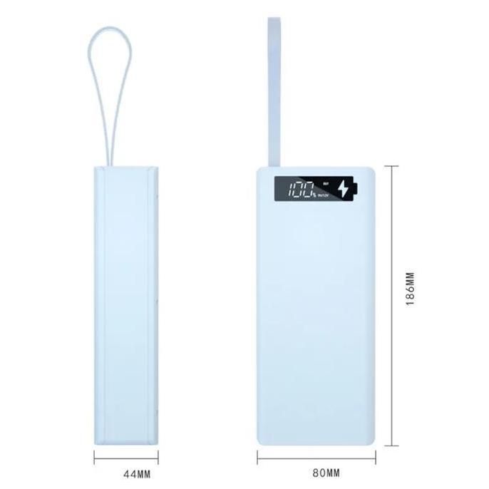 Daya- Case Power Bank Quick Charge Qc3.0 Pd C16 Layar Lcd Diy 16X18650 T Powerbank