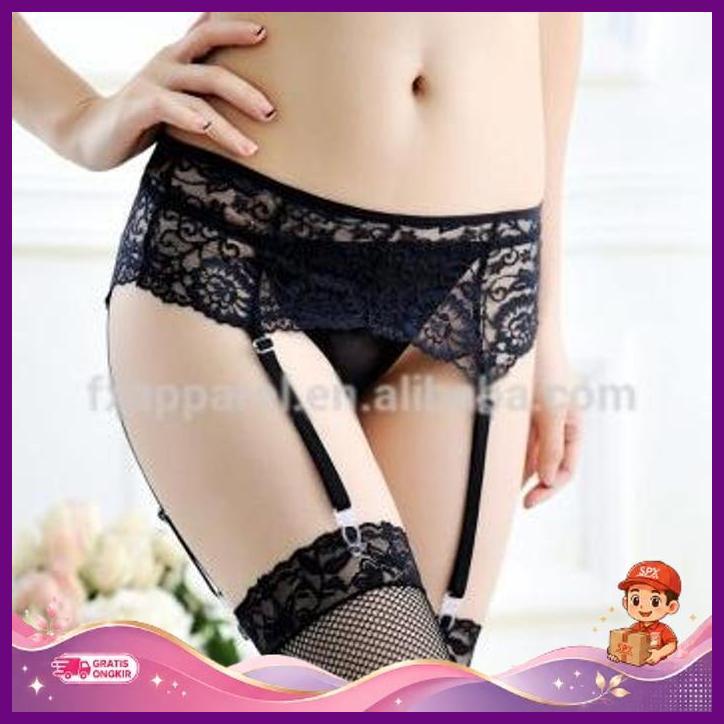 Gbm Garter Belt Maid Sexy Garterbelt Pelayan Lingerie Baju Tidur Cosplay Terlaris
