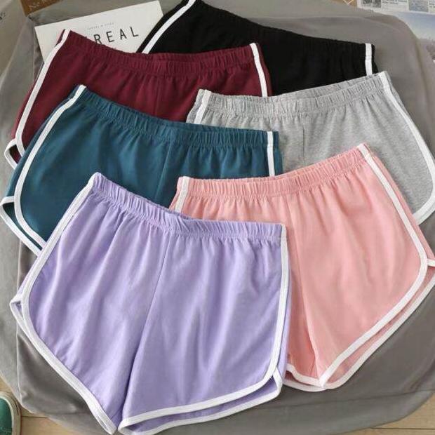 Harga Grosir 12 Pcs Celana Hotpants Anak Cewek Pendek Seksi Bahan Katun Motif Polos Termurah