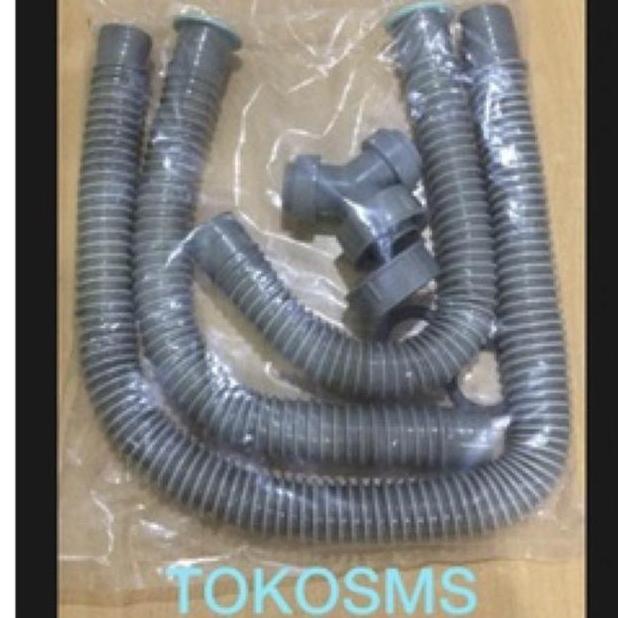 Selang bak cuci piring cabang flexible sink 2 lubang selang BCP