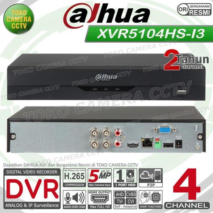 NEW DVR RECORDER CCTV DAHUA 4 CHANNEL CCTV DAHUA 4CH 5MP