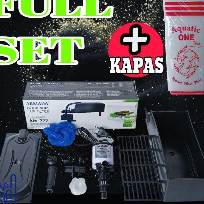 Armada Am-777 + Kapas   : Top Filter Atas Fullset Full Set Water Pump Filter Box Mesin Pompa 1600 , 