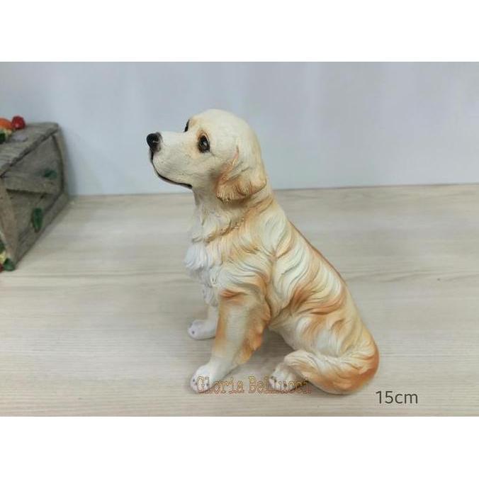 PATUNG PAJANGAN ANJING GOLDEN RETRIEVER