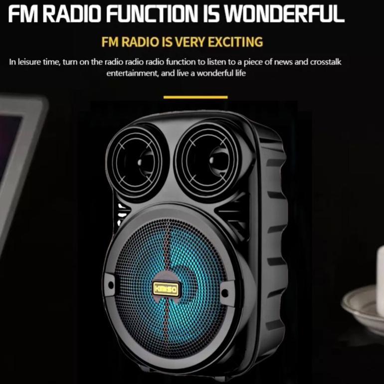 NEW DEALS Speaker Bluetooth Portable 6.8inch Kimiso KMS 3381 plus mic - Speaker Karoke kimiso -Sound